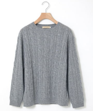 カシミヤ ケーブル プルオーバーニット【一部店舗限定】