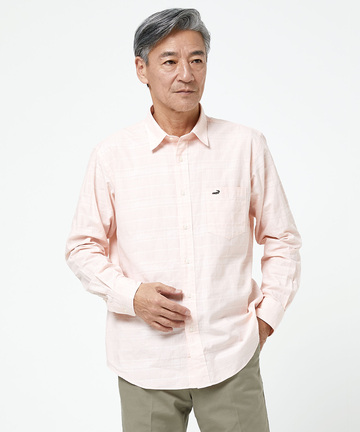 ドビー素材 チェック柄 シャツ