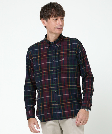 チェック柄 ビエラ生地 シャツ