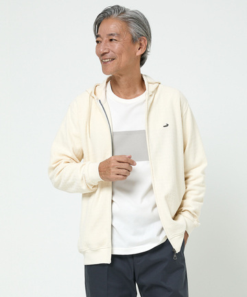 パイル地 コットン パーカー 