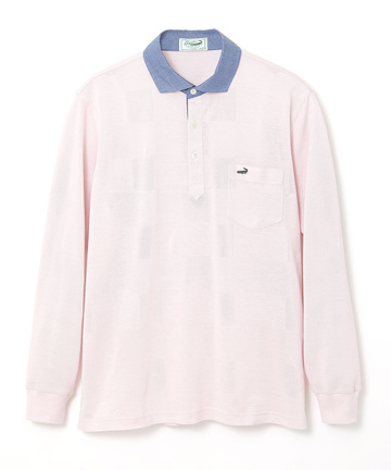 鹿の子 ブロックチェック ポロシャツ【吸汗速乾】