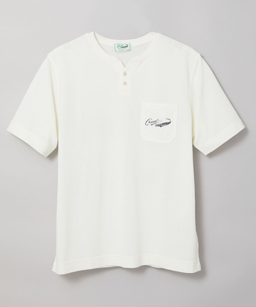 鹿の子 キーネック Tシャツ