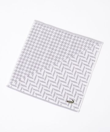 千鳥柄 切り替え ハンカチ【日本製】