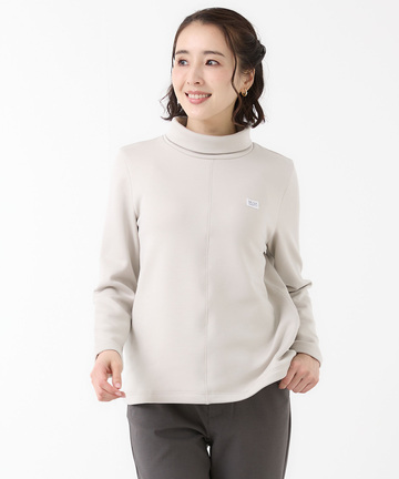 裏起毛 ハイネック カットソー