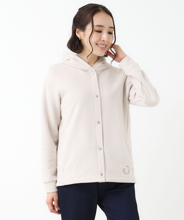 微起毛 裏毛 スナップボタン パーカー