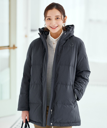 ストレッチ ミドル ダウン ジャケット【撥水加工】