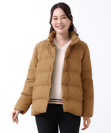 スタンドカラー ダウンジャケット