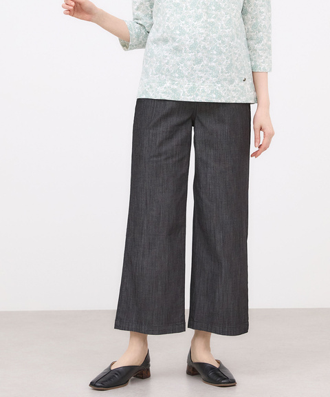 ブリーズデニム 【ワイド9分丈】【接触冷感】