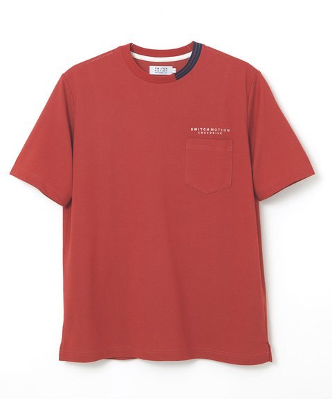鹿の子 襟デザイン Tシャツ