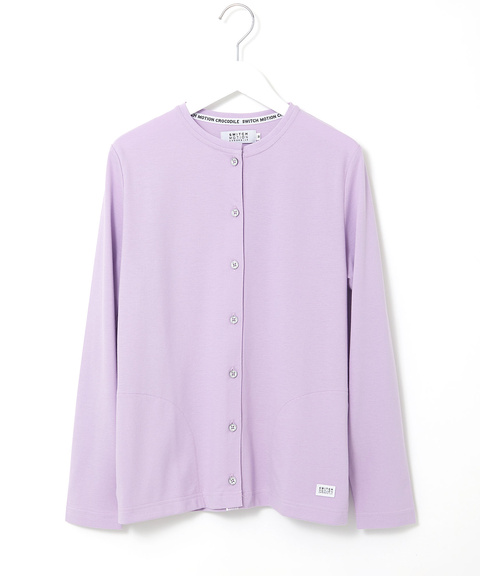 スノーコットン クルーネック カーディガン【接触冷感】