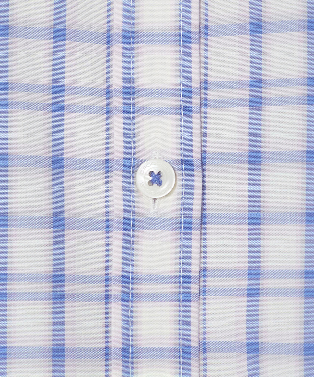 ノンアイロン チェック ブラウス【シワになりにくい】