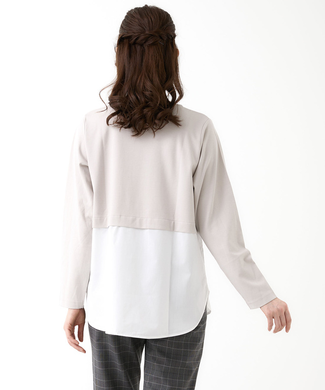 布帛 ドッキング チュニック