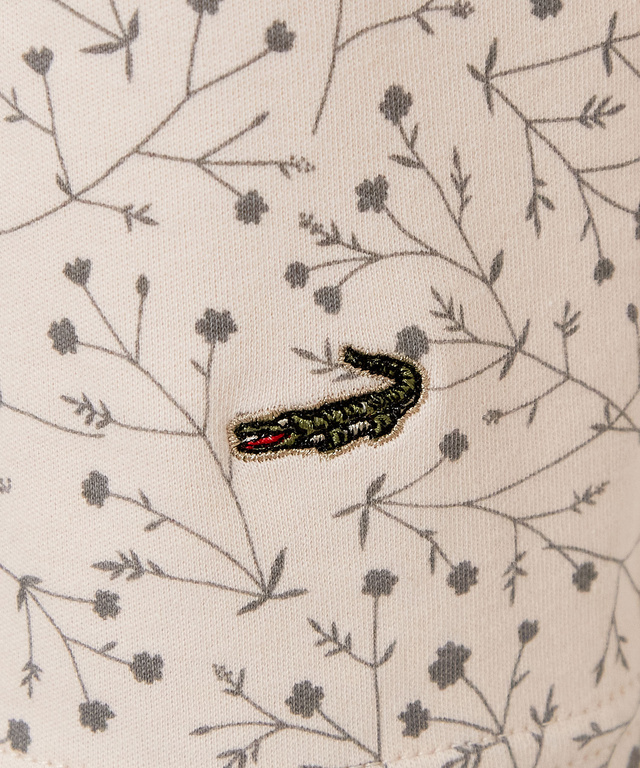 花柄プリント ハイネック プルオーバー