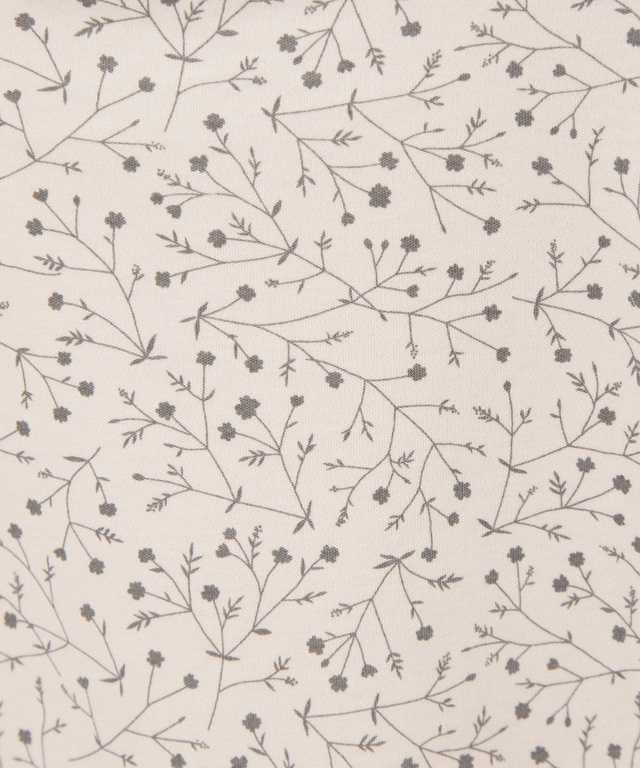 花柄プリント ハイネック プルオーバー