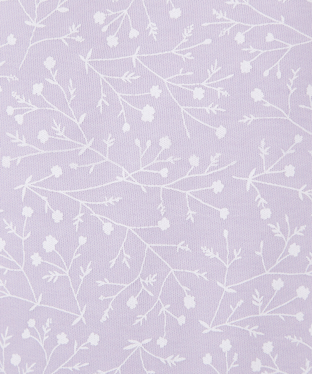 花柄プリント ハイネック プルオーバー