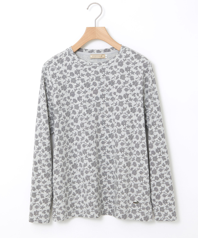 総柄プリント スムース カットソー