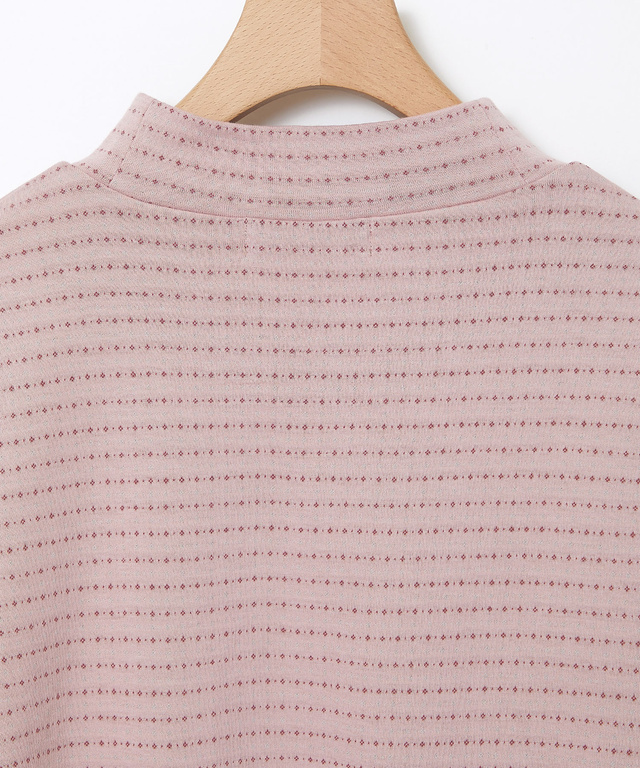 コットン ハイネック カットソー