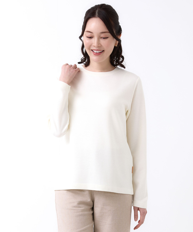 ダブルフェイス クルーネック カットソー