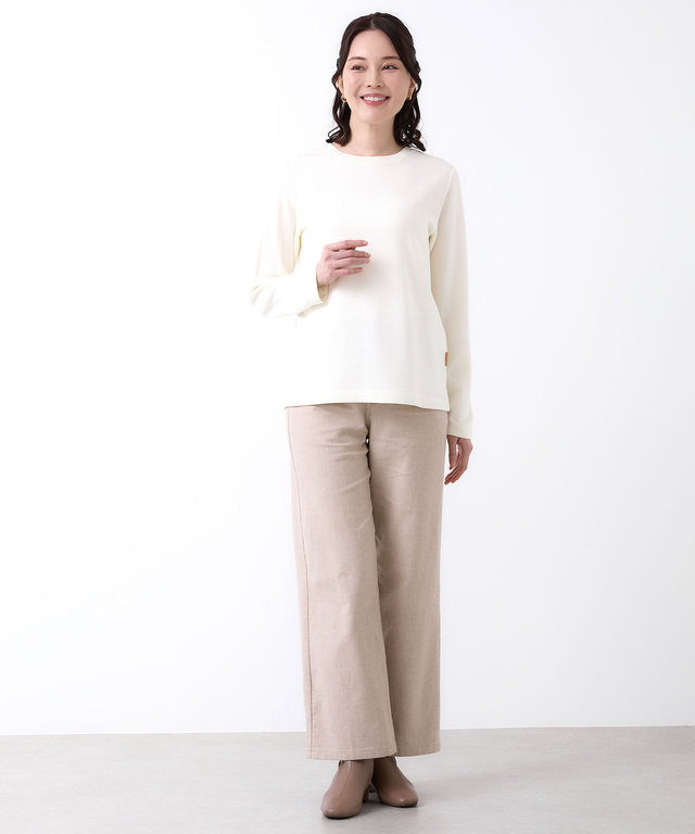 ダブルフェイス クルーネック カットソー