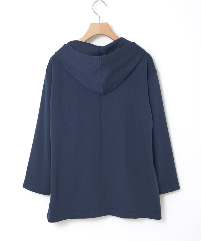 ショールカラー フードパーカー