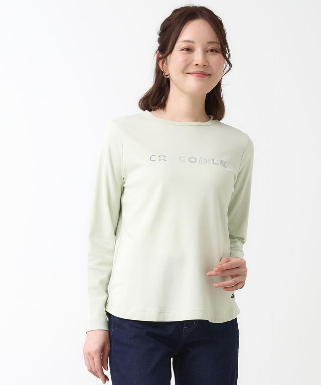 スムース ロゴプリント Tシャツ 