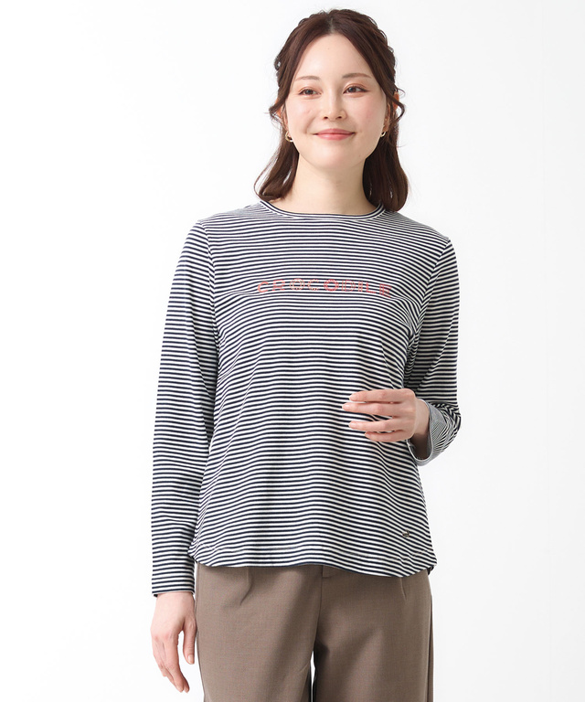 スムース ロゴプリント Tシャツ 