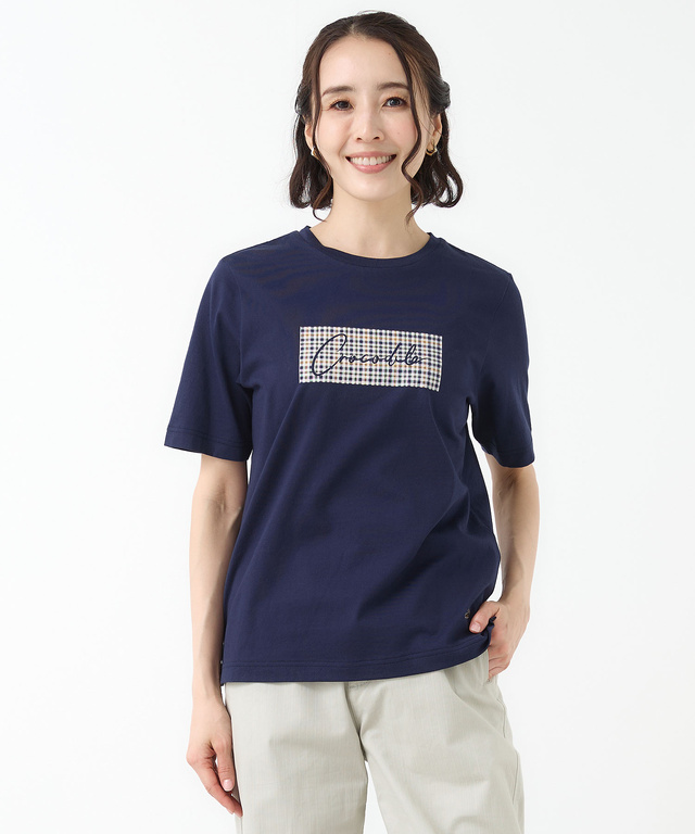 クロコダイルタータン ロゴ Tシャツ