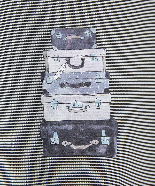 プリント 七分袖 Tシャツ