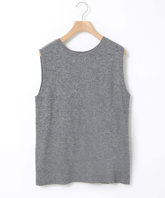 ウールブレンド 2WAY ニットベスト【手洗いOK】