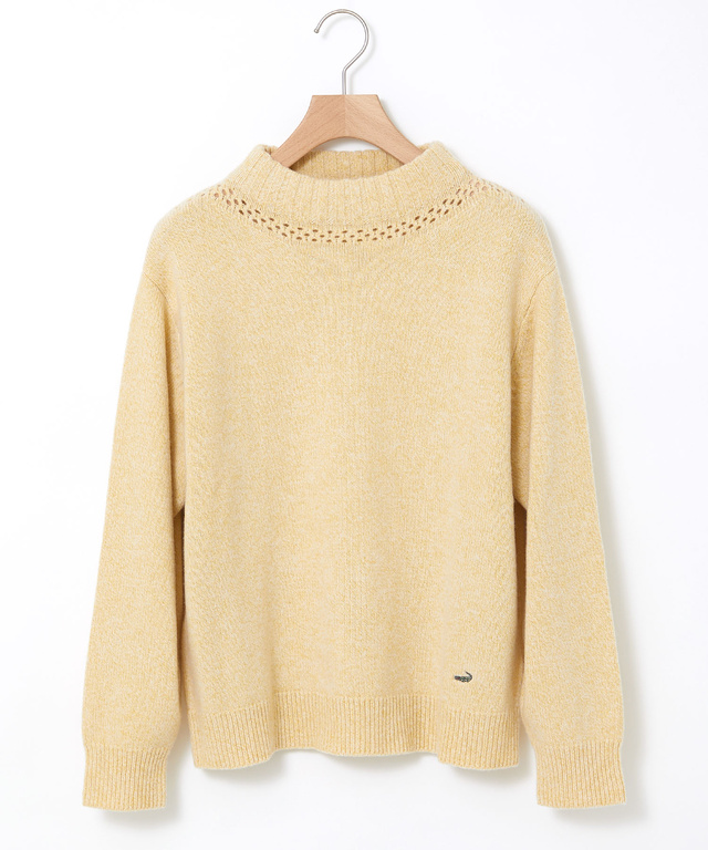 ボトルネック プルオーバーニット 