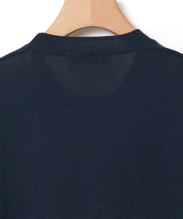 クルーネック ニット ベスト【手洗いOK】
