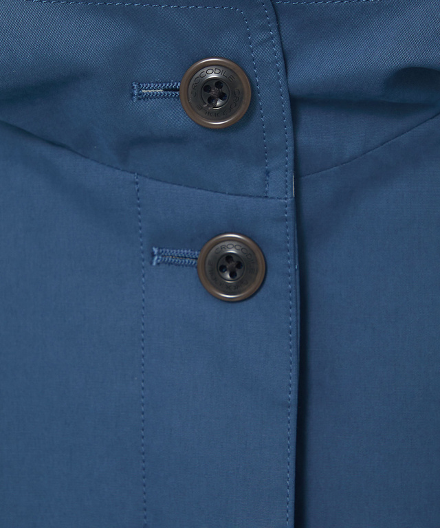 ストライプ バイカラー コート