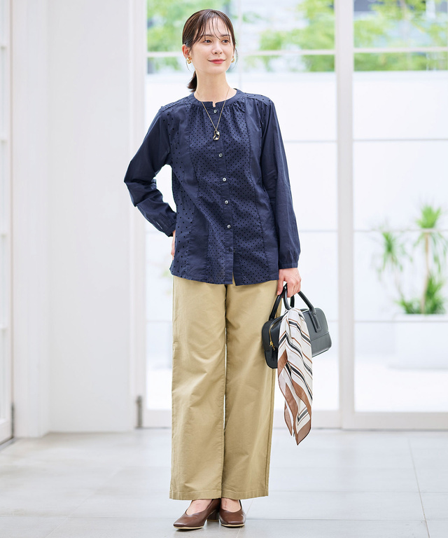 微起毛ストレッチパンツ