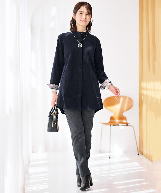 裏起毛 スリムパンツ