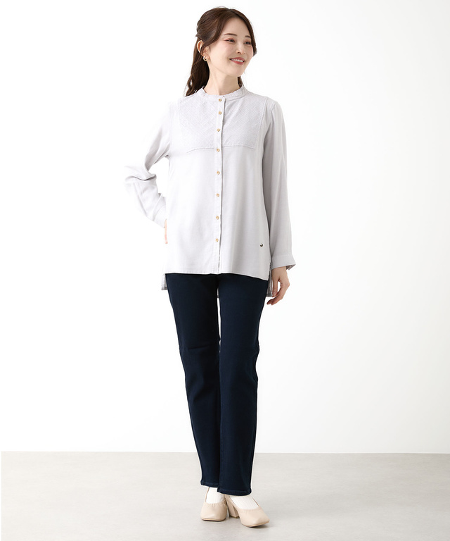 刺繍 ヨークデザイン チュニック