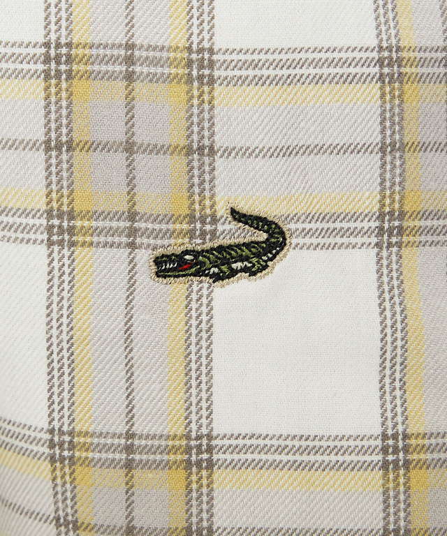 レギュラーカラー チェック柄 チュニック