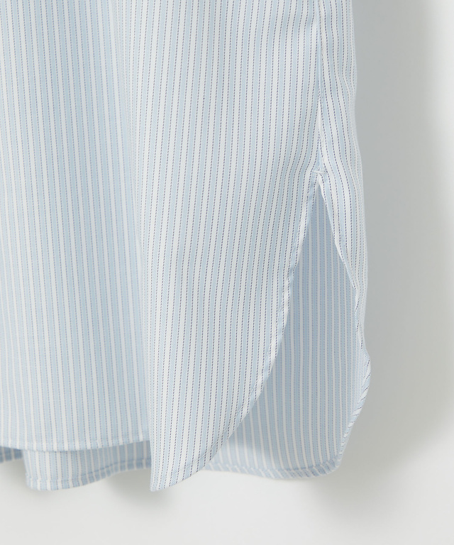 ノンアイロン ストライプ チュニック【シワになりにくい】