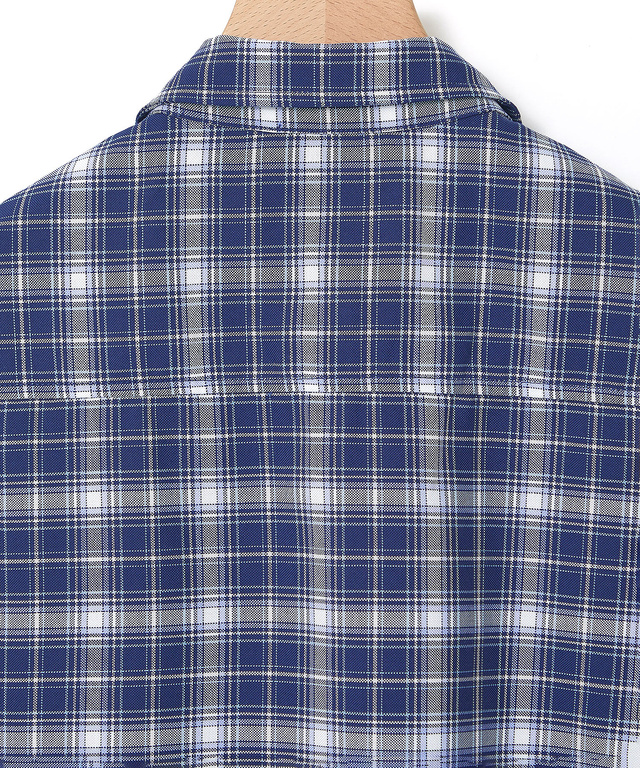 フロント切り替え チェック柄 チュニック【オンラインショップ・一部店舗限定】