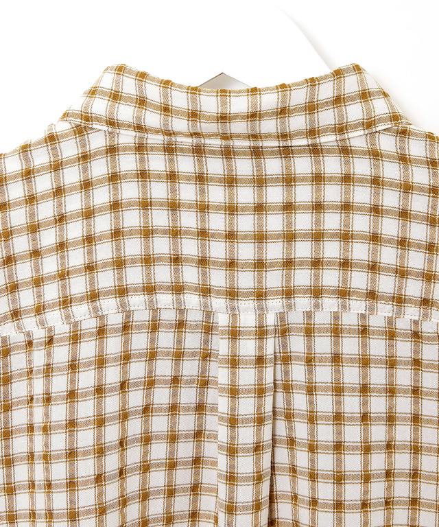 オリジナル チェック柄 ブラウス