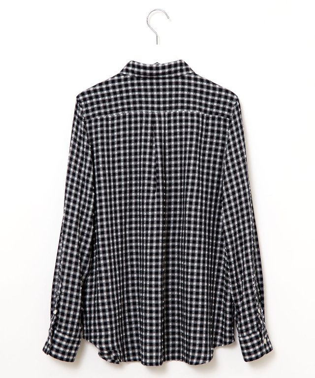 オリジナル チェック柄 ブラウス
