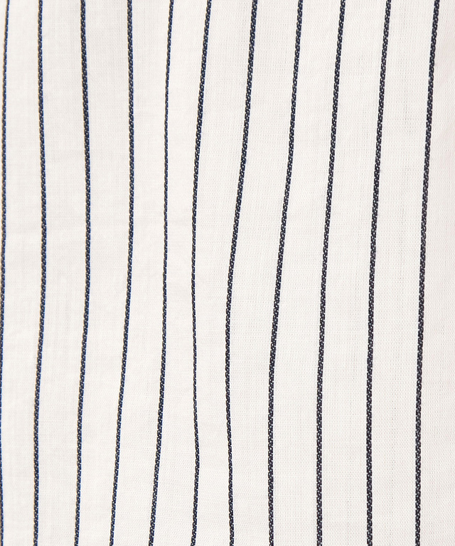 ショート丈 ストライプ柄 ブラウス