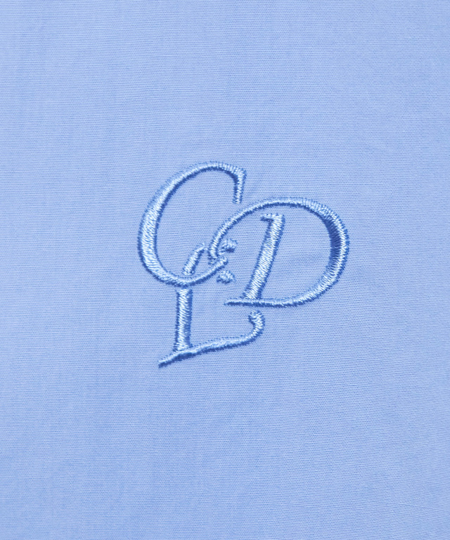 コットンブロード ロゴ刺繍 ブラウス