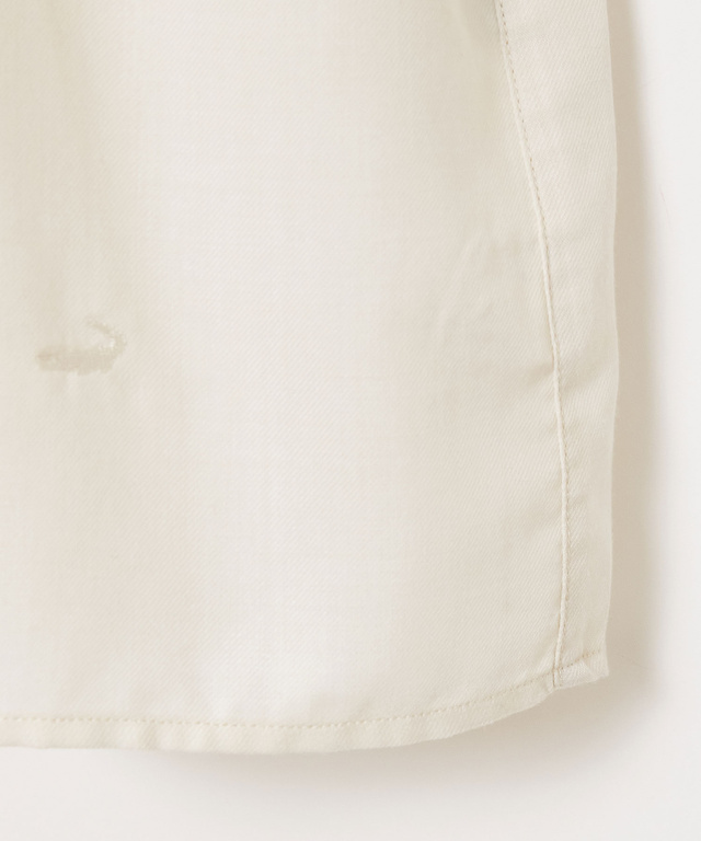 バンドカラー タックデザイン ブラウス