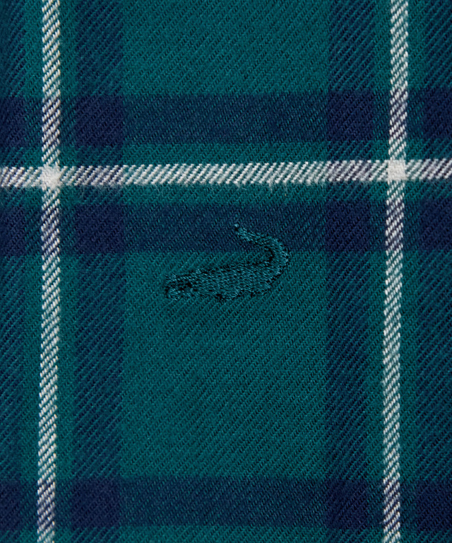 微起毛 チェック柄 ブラウス