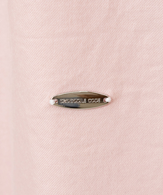 コットン バンドカラー ブラウス