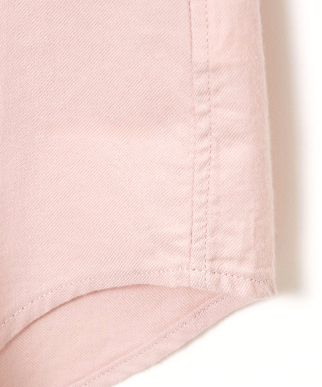 コットン バンドカラー ブラウス