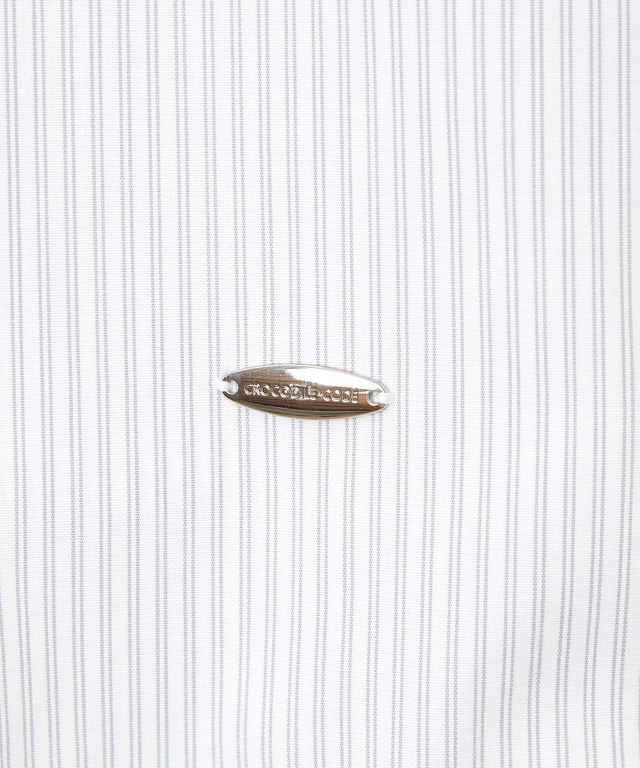 フリル襟 ストライプ ブラウス