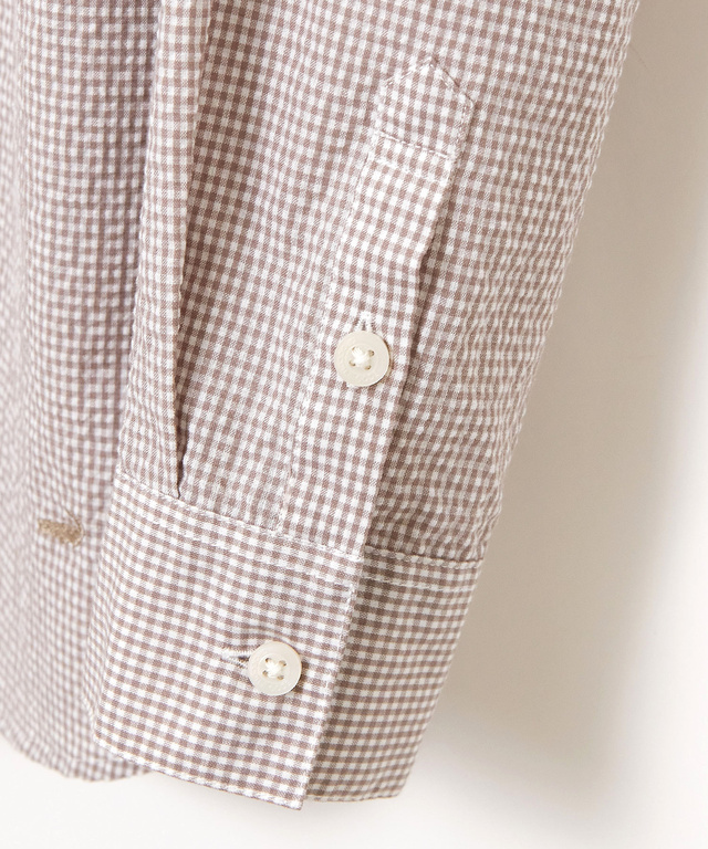 サッカー ギンガムチェック ブラウス