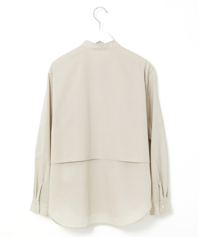 ヨーク切替 バンドカラー ブラウス【オンラインショップ・一部店舗限定】