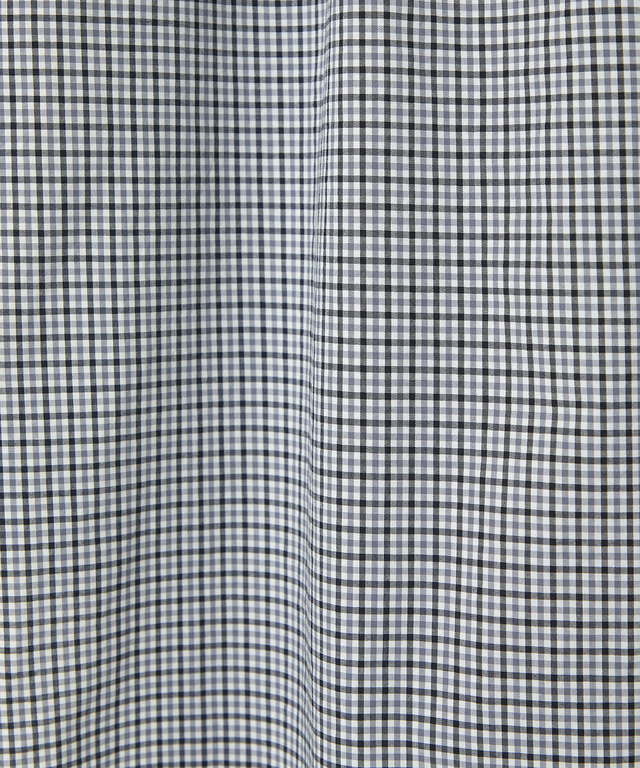 ギンガムチェック 七分袖 ブラウス